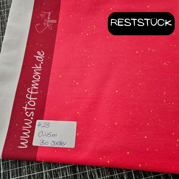 #28 - 0,45 meter - Konfetti #pink/gelb - Bio Jersey